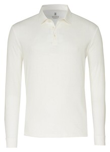 Desoto Essential Long Sleeve Polo Uni Color Off White