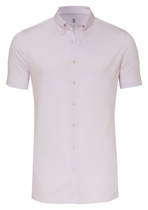 Desoto Essential Vichy Check Button-Down Shirt Rose