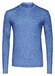 Desoto Faux-Uni Casual Turtleneck Flanel Trui Blauw