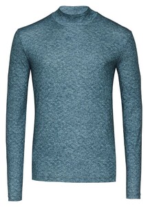 Desoto Faux-Uni Casual Turtleneck Flanel Trui Groen