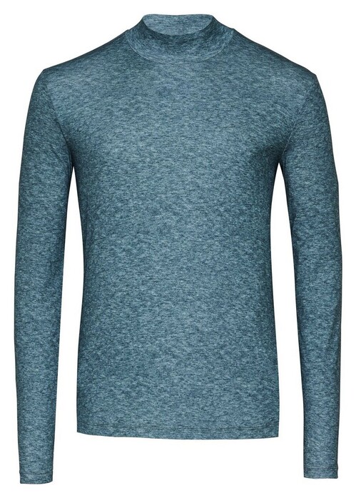 Desoto Faux-Uni Casual Turtleneck Flanel Trui Groen