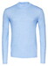 Desoto Faux-Uni Casual Turtleneck Flanel Trui Licht Blauw