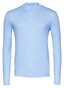 Desoto Faux-Uni Casual Turtleneck Flanel Trui Licht Blauw