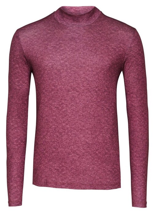 Desoto Faux-Uni Casual Turtleneck Flanel Trui Rood