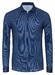 Desoto Faux-Uni Corduroy Casual Kent Overhemd Blauw