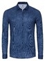 Desoto Faux-Uni Corduroy Casual Kent Overhemd Blauw