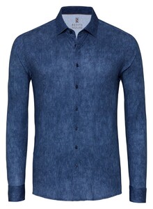 Desoto Faux-Uni Corduroy Casual Kent Shirt Blue