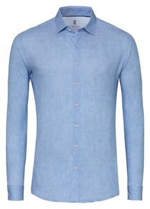 Desoto Faux-Uni Corduroy Casual Kent Shirt Light Blue