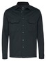 Desoto Kent Collar Twill Look Overshirt Zwart