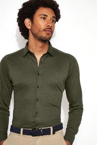 Desoto Kent Piqué Optics Jersey Overhemd Forrest Green