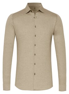 Desoto Kent Piqué Optics Jersey Overhemd Light Stone