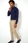 Desoto Kent Uni Solid Overhemd Navy