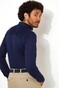 Desoto Kent Uni Solid Overhemd Navy