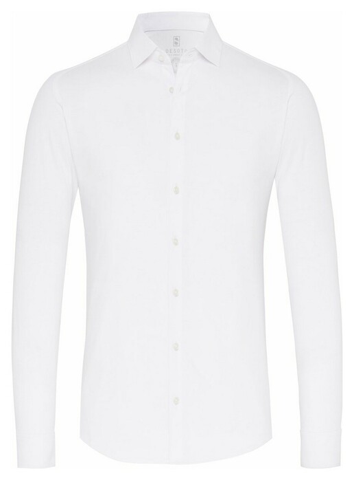Desoto Kent Uni Solid Shirt White