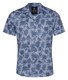 Desoto Large Leaves Denim Look Overhemd Bleach Blue