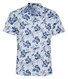 Desoto Lido Casual Flower Pattern Overhemd Blauw-Donker Blauw