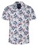 Desoto Lido Casual Flower Pattern Overhemd Rood-Blauw