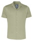 Desoto Lido Collar Uni Color Cotton Shirt Green
