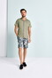 Desoto Lido Collar Uni Color Cotton Shirt Green