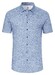 Desoto Linnen Look Short Sleeve Kent Collar Overhemd Denim Blue