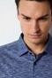 Desoto Linnen Look Short Sleeve Kent Collar Overhemd Marine
