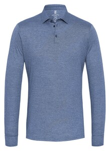 Desoto Long Sleeve Piqué Optics Jersey Uni Polo Blauw