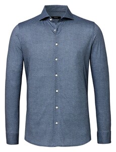 Desoto Luxury Allover Multi Dot Pattern Shirt Grey-White