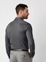 Desoto Luxury Faux Uni Cotton Mélange Overhemd Donker Grijs Melange