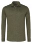 Desoto Luxury Faux Uni Cotton Mélange Overhemd Groen Melange