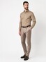 Desoto Luxury Faux Uni Cotton Mélange Overhemd Light Brown Melange