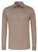 Desoto Luxury Faux Uni Cotton Mélange Overhemd Light Brown Melange