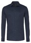 Desoto Luxury Faux Uni Cotton Mélange Overhemd Navy Melange