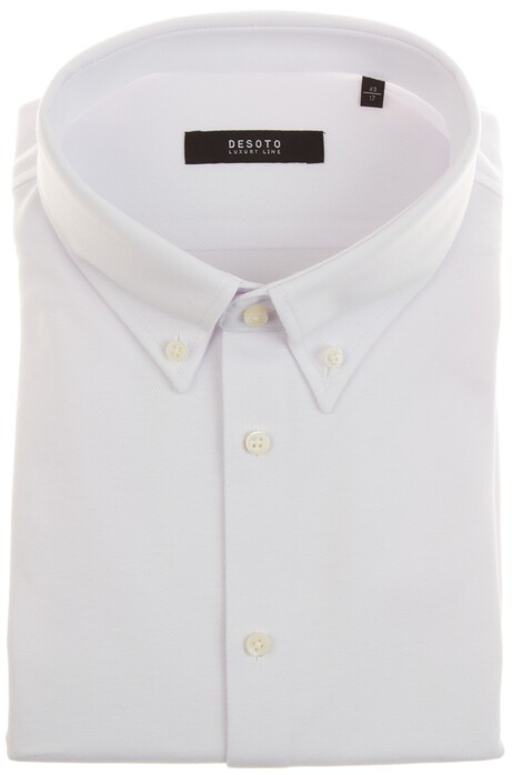 Desoto Luxury Luxury Button Down Overhemd Wit