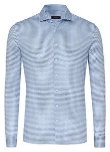 Desoto Luxury Luxury Check Pattern Shirt Blue