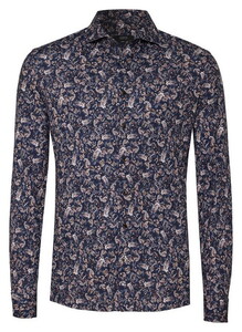 Desoto Luxury Luxury Fantasy Bold Paisley Flowers Shirt Brown
