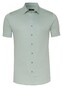 Desoto Luxury Luxury Faux-Uni Kent Collar Overhemd Pale Green
