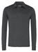 Desoto Luxury Luxury Long Sleeve Mélange Polo Donker Grijs