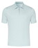Desoto Luxury Luxury Solid Color Zip Collar Polo Aqua