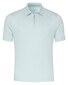 Desoto Luxury Luxury Solid Color Zip Collar Polo Aqua