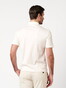 Desoto Luxury Luxury Solid Color Zip Collar Polo Cream