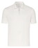 Desoto Luxury Luxury Solid Color Zip Collar Polo Cream