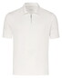 Desoto Luxury Luxury Solid Color Zip Collar Polo Cream