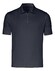 Desoto Luxury Luxury Solid Color Zip Collar Polo Donker Blauw