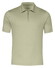 Desoto Luxury Luxury Solid Color Zip Collar Polo Groen