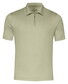 Desoto Luxury Luxury Solid Color Zip Collar Polo Groen