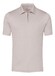 Desoto Luxury Luxury Solid Color Zip Collar Polo Light Taupe