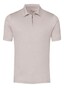 Desoto Luxury Luxury Solid Color Zip Collar Polo Light Taupe