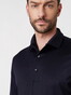 Desoto Luxury Luxury Two-Ply Cotton Uni Color Longsleeve Polo Galaxy Blue