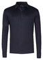 Desoto Luxury Luxury Two-Ply Cotton Uni Color Longsleeve Polo Galaxy Blue
