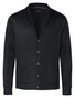 Desoto Luxury Luxury Two Ply Shawl Collar Piqué Look Overshirt Zwart